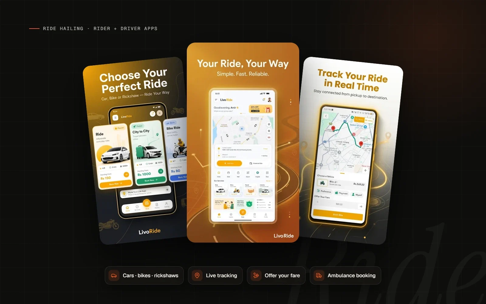LivoRide product mockup