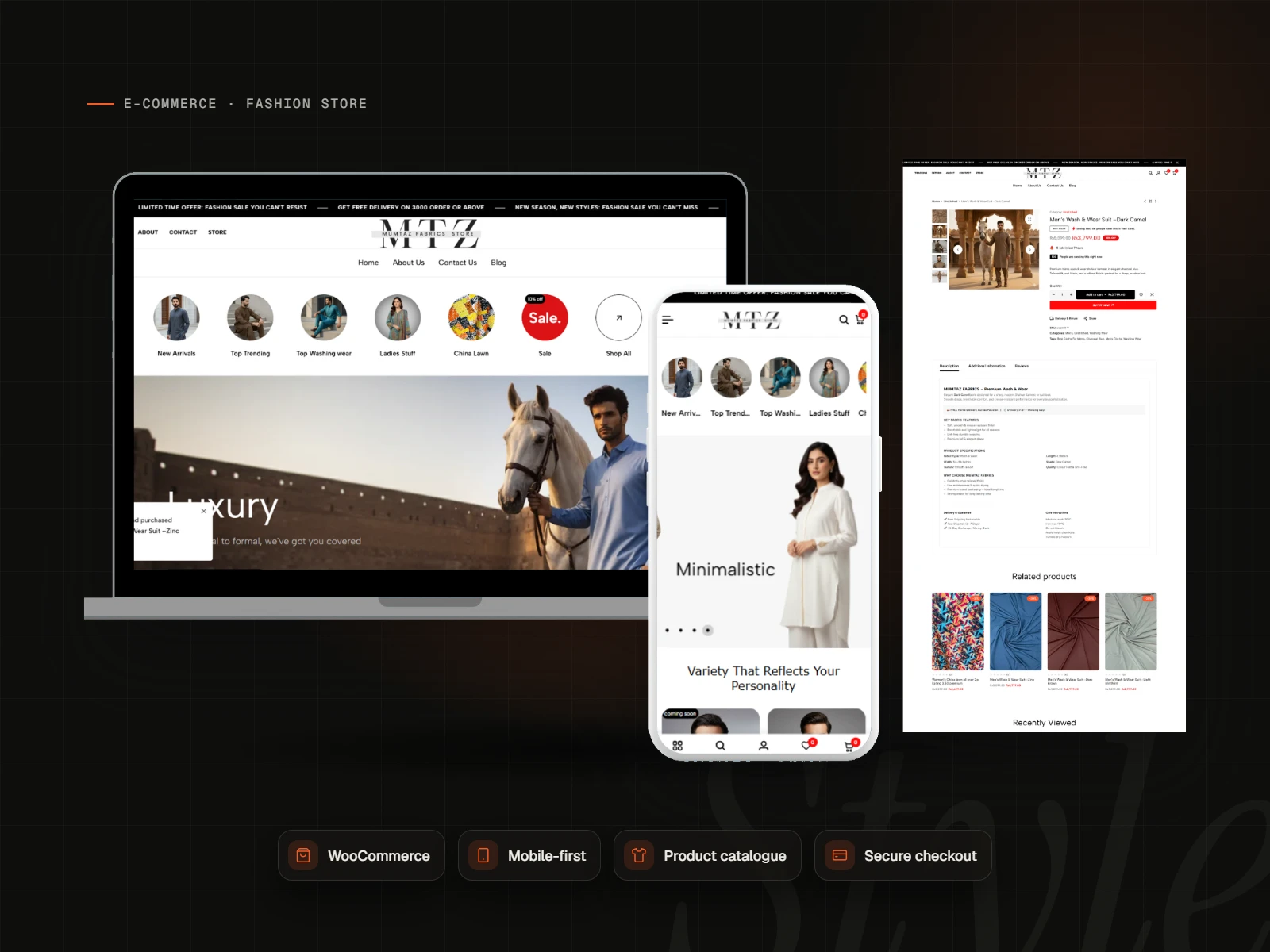 Mtz Fabrics Store – WooCommerce Clothing Store